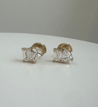 Load image into Gallery viewer, Toi et Moi Statement Stud Earrings
