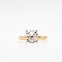 Load image into Gallery viewer, Two Tone Engagement Ring Setting