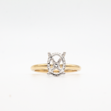 Load image into Gallery viewer, Two Tone Engagement Ring Setting