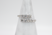 Load image into Gallery viewer, Graduated Diamond Wrap Ring