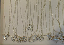Load image into Gallery viewer, Baguette Initial Necklace