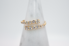 Load image into Gallery viewer, Graduated Diamond Wrap Ring