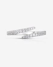 Load image into Gallery viewer, Diamond Wrap Ring in White Gold
