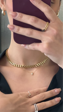 Load image into Gallery viewer, Hexagon Bezel Diamond Necklace
