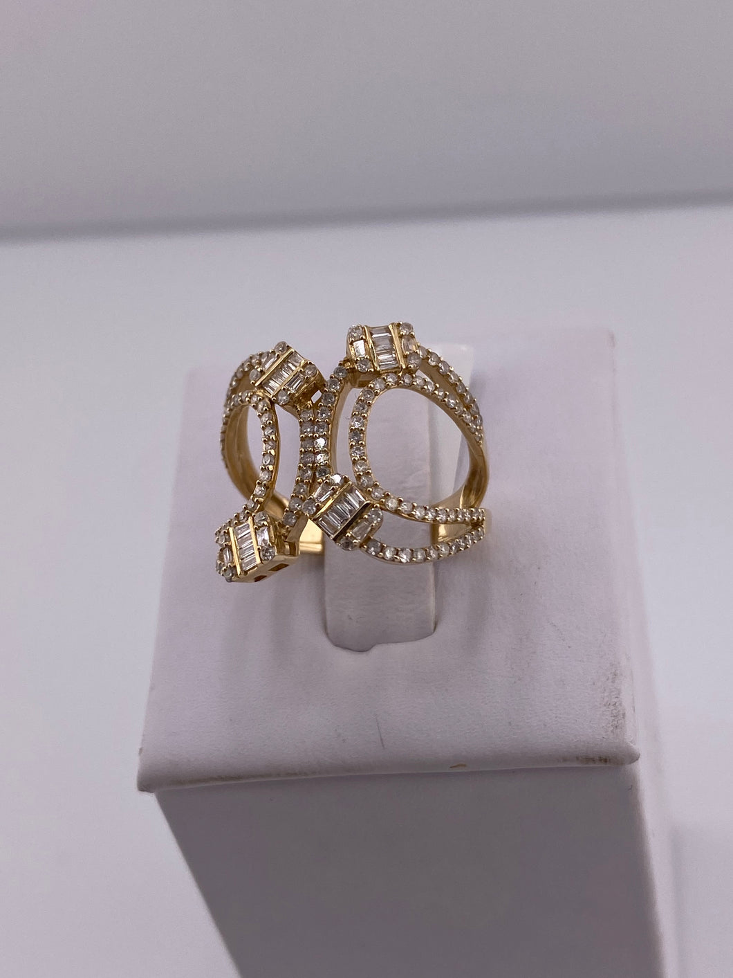 Double Horseshoe Diamond Ring