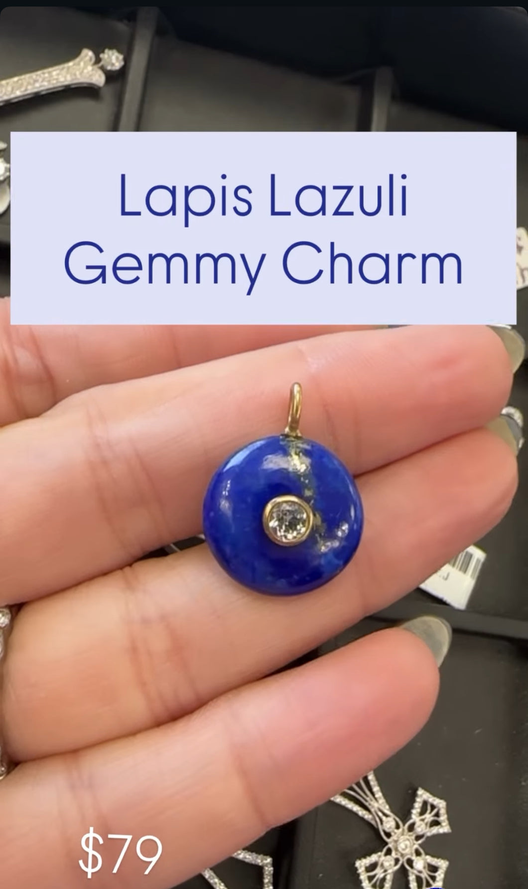 Lapis Lazuli Gemmy Charm