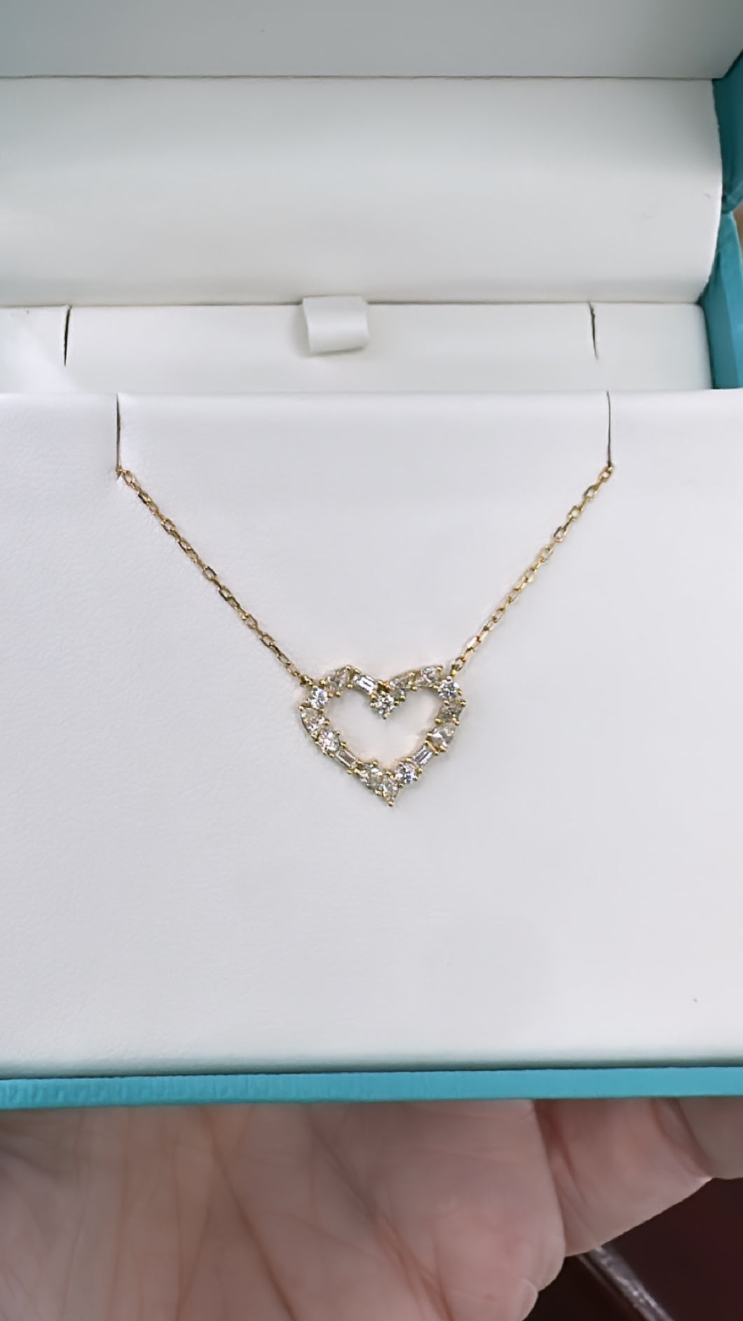 Mixed Shape Heart Necklace