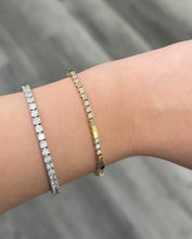 Load image into Gallery viewer, Gold and Diamond Cube Bracelet

