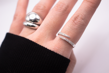 Load image into Gallery viewer, Diamond Wrap Ring in White Gold
