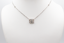 Load image into Gallery viewer, Emerald Illusion Solitaire Necklace
