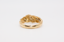 Load image into Gallery viewer, Croissant Ring in 14K Gold with Diamonds
